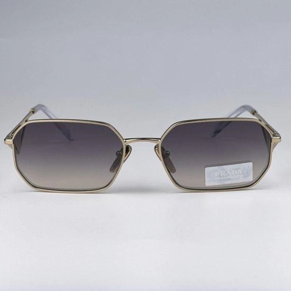 NEW PRADA POLIAMID BIO PRA51S ZVN30C SUNGLASSES PR A51S ZVN30C GOLD SPR A51 GREY - Picture 3 of 7